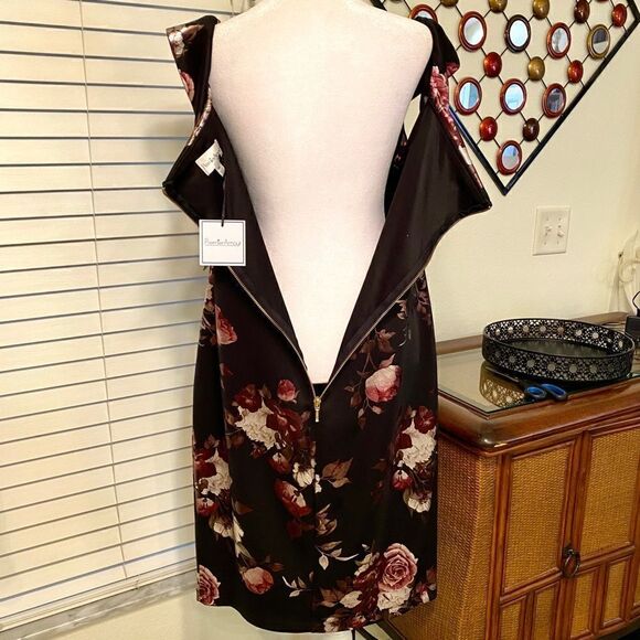 PREMIERâAMOURâFLORALÂ OFFâTHEâSHOULDERâSHEATHâDRESSâ16âNWT - Picture 10 of 16